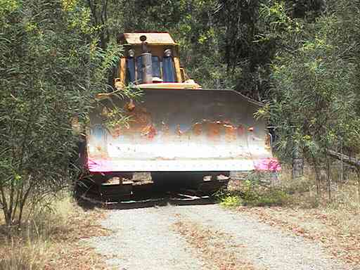 Bulldozer arriving.