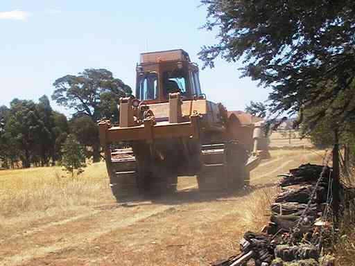 Bulldozer arriving.